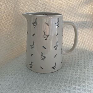 Mary Berry Collection 2014 Geese And Feather Print Pitcher